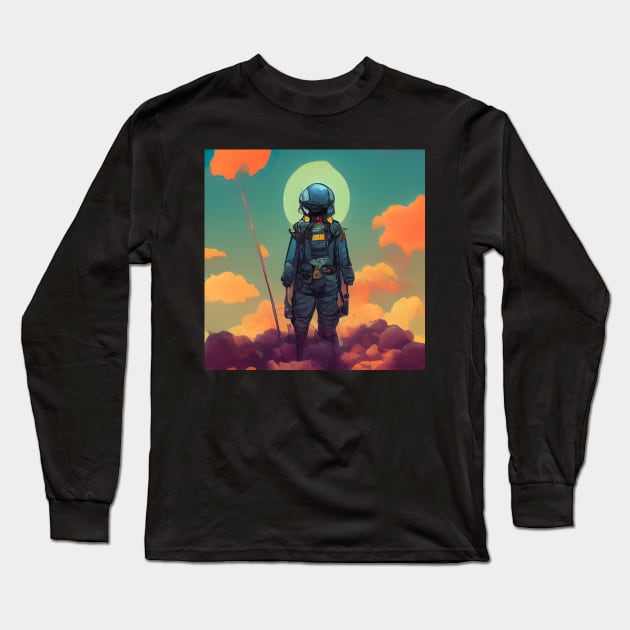 Cadet | Comics Style Long Sleeve T-Shirt by ComicsFactory